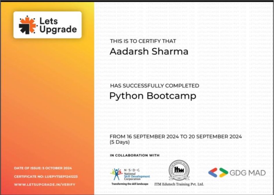 Aadarsh Dev | Full Stack Developer